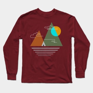 Camping in the mountains Tea Hobby Holiday Freetime Long Sleeve T-Shirt